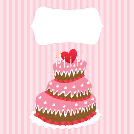 wedding cake, valentine's day のイラスト素材