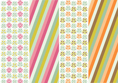 seamless patterns with fabric textureのイラスト素材