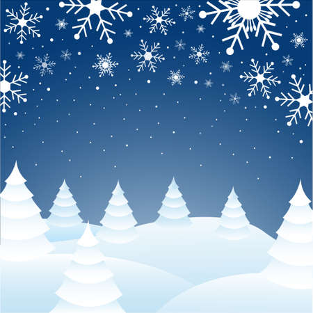 Winter cardのイラスト素材