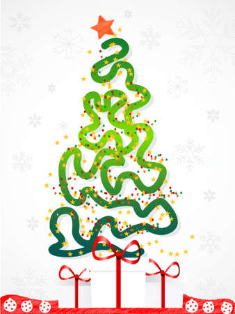 Christmas tree backgroundのイラスト素材