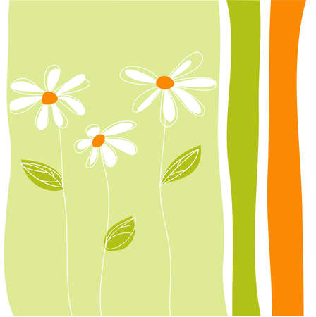 floral greeting cardのイラスト素材