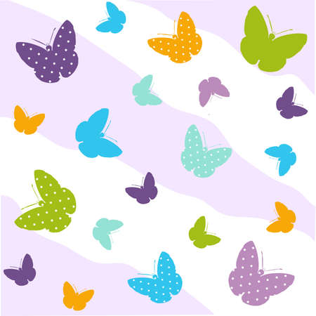 Seamless Butterfly Patternのイラスト素材