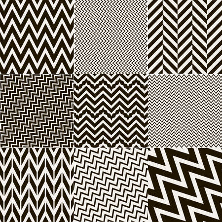 Seamless pattern setのイラスト素材