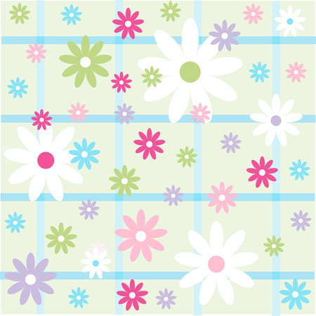 Seamless floral pattern, wallpaperのイラスト素材