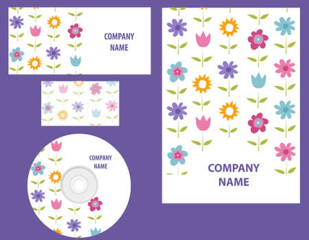 Business identity templateのイラスト素材