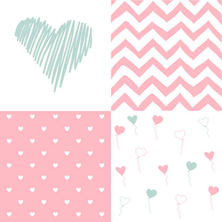 Set of heartsのイラスト素材