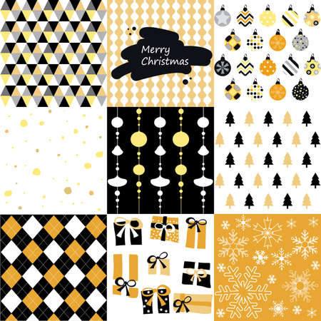 christmas patternsのイラスト素材