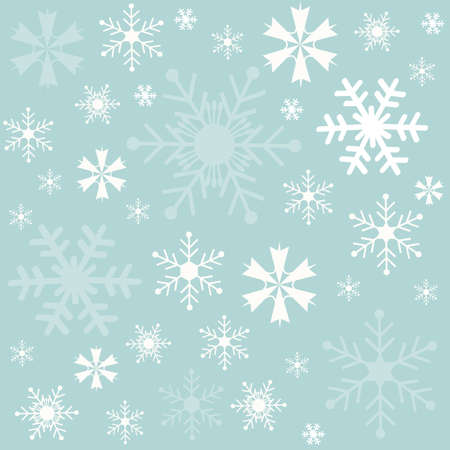 Winter snowflakes blue backgroundのイラスト素材