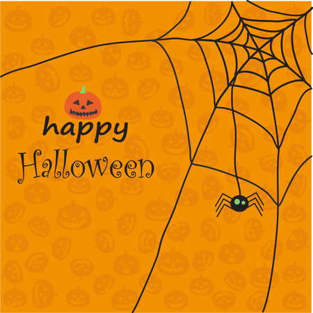 Halloween greeting cardのイラスト素材