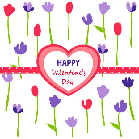 Valentine's Day cardのイラスト素材