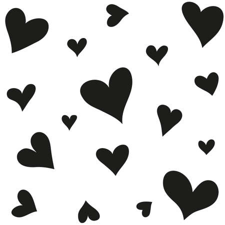 Valentine's Day card, hearts