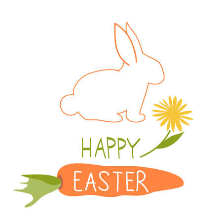 Happy Easter Cardのイラスト素材