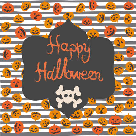 Halloween greeting cardのイラスト素材