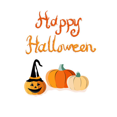 Happy Halloween greeting cardのイラスト素材
