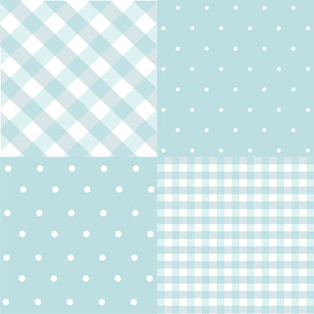 Set of baby boy seamless patternsのイラスト素材