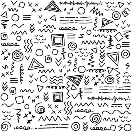 Abstract seamless lines geometric patternのイラスト素材