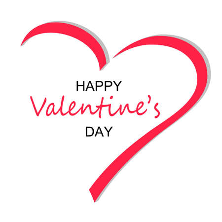 Happy Valentine's Day greeting cardのイラスト素材