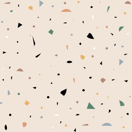 Seamless pattern background with abstract organic shapes, contemporary collage style, pastel colorsのイラスト素材