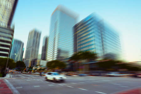 View of Miami Brickell financial district at day time の写真素材