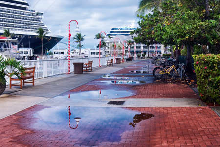 Key West Shops and Walkwayの写真素材