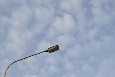 Street Light at the Daytime on blue sky background with a clouds.の写真素材