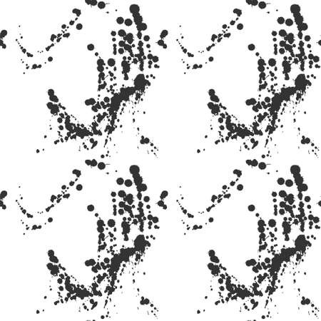 Abstract artistic paint splashes and blots seamless pattern.のイラスト素材