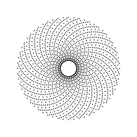 Vector halftone circular design element.のイラスト素材