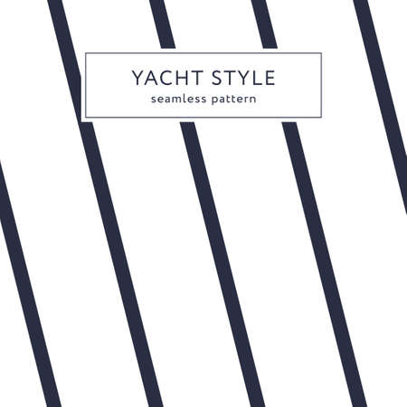 Simple stripes seamless pattern on Yacht style design.のイラスト素材