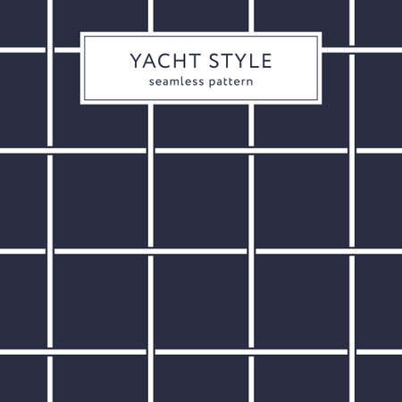 Geometric seamless pattern with crossing lines. Yacht style design. Abstract textured background design. Vector illustration for minimalistic design. Modern elegant wallpaper.のイラスト素材