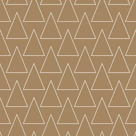 Simple geometric seamless pattern with triangles. Winter holidays collection. Merry Christmas and Happy New year. Abstract textured background design. Modern elegant wallpaper. Vector illustration.のイラスト素材