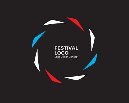 Abstract circular dynamic . Round shape icon design. Spiral emblem. Swirl shape logotype template for premium service business, festivals, industries, branding, identity. Vector illustration.のイラスト素材