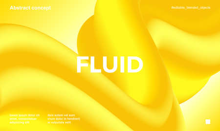 Trendy design template with fluid and liquid shapes. Abstract gradient backgrounds. Applicable for covers, websites, flyers, presentations, banners.のイラスト素材