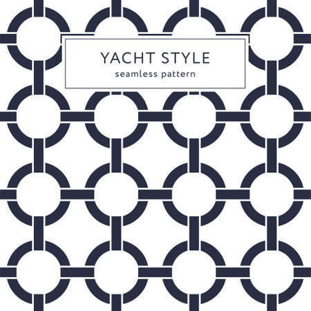 Geometric elegant seamless pattern with circles. Yacht style design. Abstract decorative background....