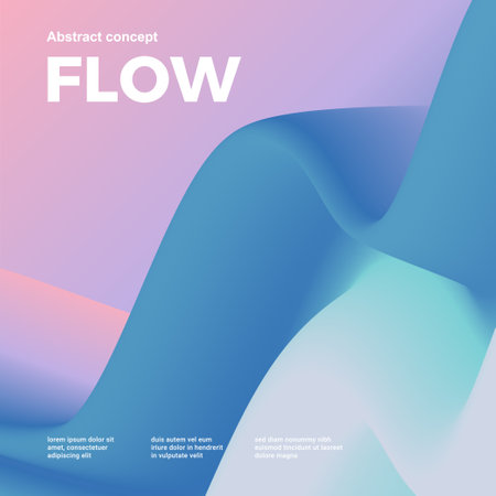 Design template with fluid and liquid shapesのイラスト素材