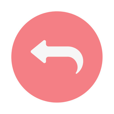 A vector icon representing an undo actionのイラスト素材