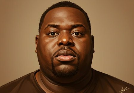 Close-up showing realistic skin details