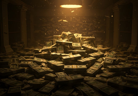 Monkey in peaceful jungle environmentの写真素材