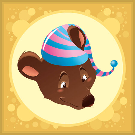 Baby Bear. Cartoon and vector illustrationのイラスト素材