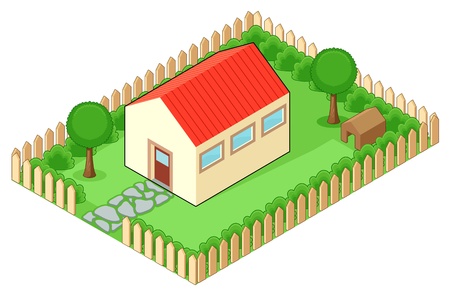 Isolated house  Vector illustrationのイラスト素材