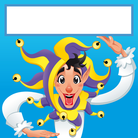 Funny Jocker smilingのイラスト素材