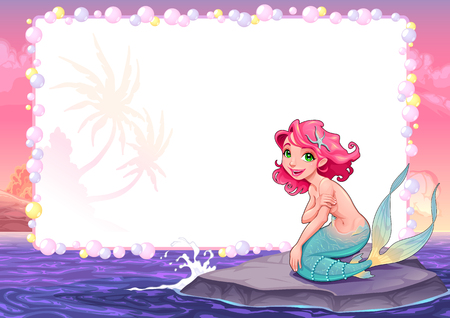 Funny card with empty space for text.のイラスト素材