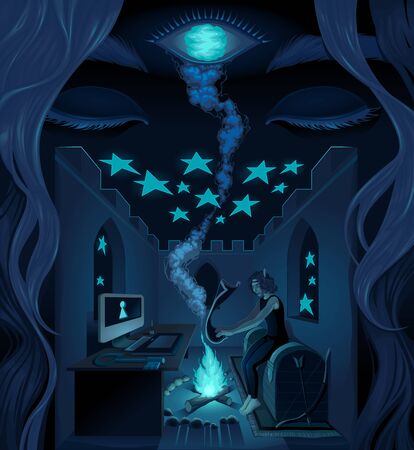 The I resides in me.のイラスト素材