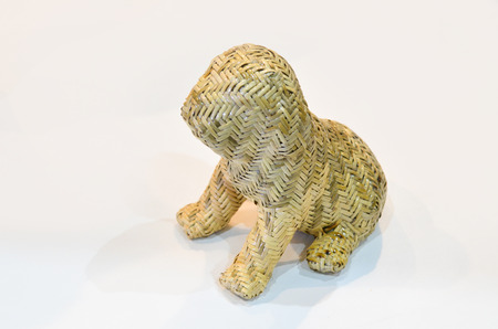 wicker dogの写真素材