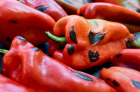 grilled paprikaの写真素材