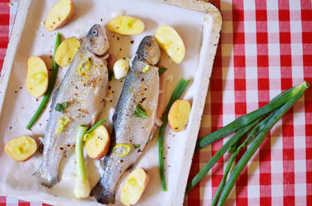 grilling sea fish