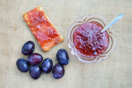 homemade plum jam