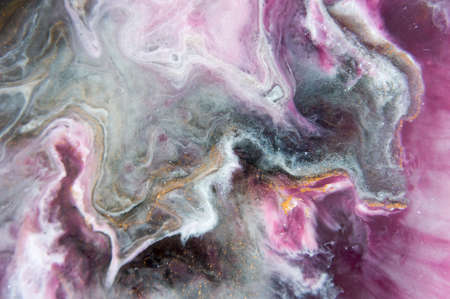Epoxy resin art. Abstract composition. Macro photo. can be used as a trendy background for...
