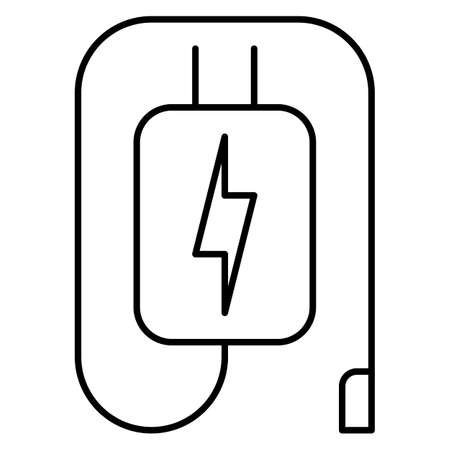 Charger flat icon isolated on white background. vector illustrationのイラスト素材