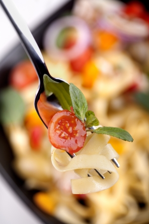 Pasta tagliatelleの写真素材