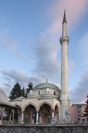 Husein-pasha's Mosque in Pljevlja, Montenegroの写真素材